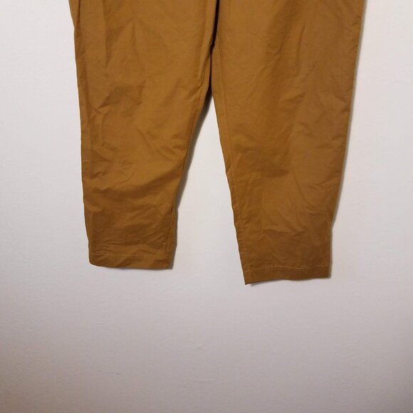 Alex Mill Mens XXL Golden Khaki Pull On Pant Tech Nylon Button Fly New - Picture 2 of 11